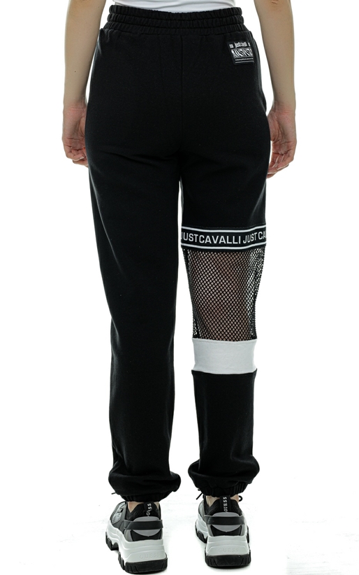 JUST CAVALLI-Pantaloni jogger cu detaliu decorativ plasa